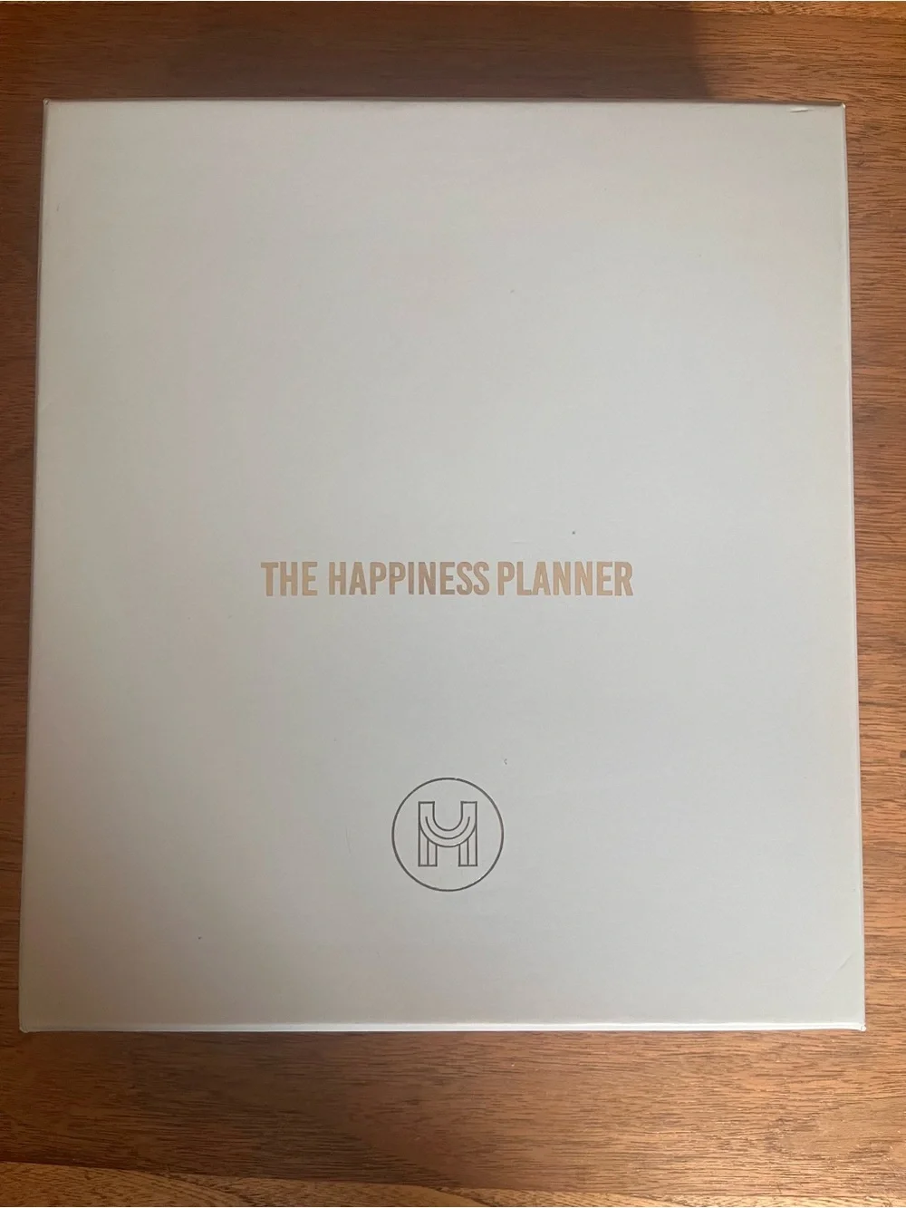 Planner Cream with Gold Lettering
